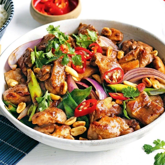 Chinese wok dish prepared by a graduating student