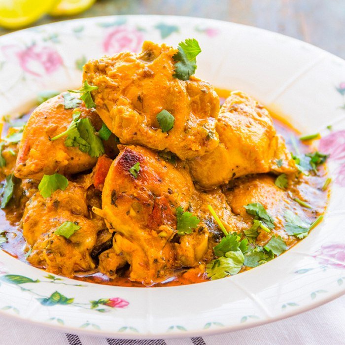 Plated Indian dish reviewed in class